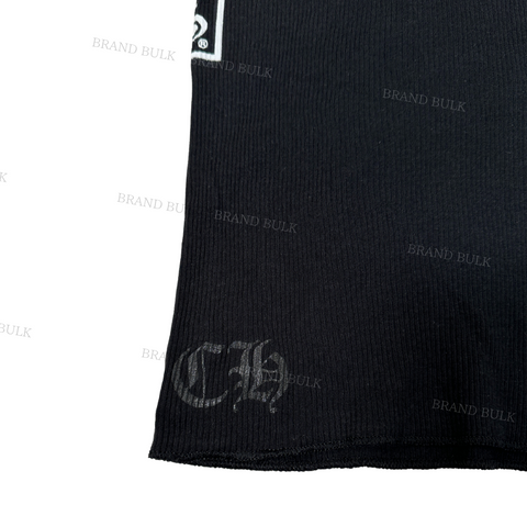 Chrome Hearts Vertical Letters Logo Rib Tank Top