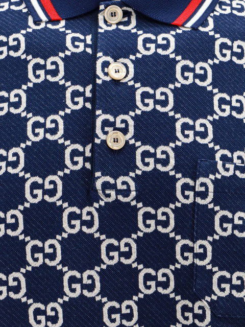 GG Jacquard Jersey Polo Shirt