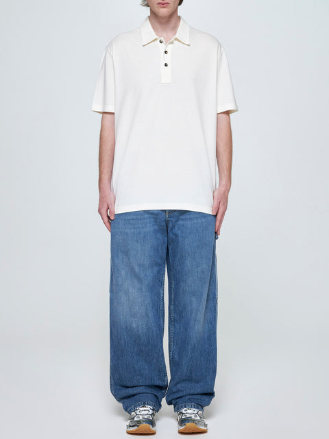 Cotton and lyocell polo shirt