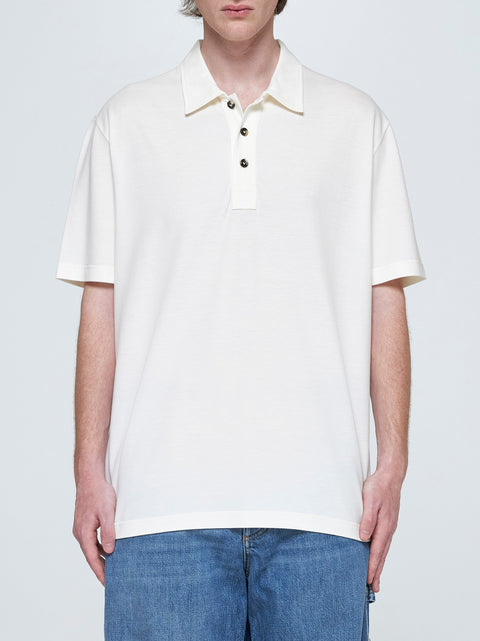 Cotton and lyocell polo shirt