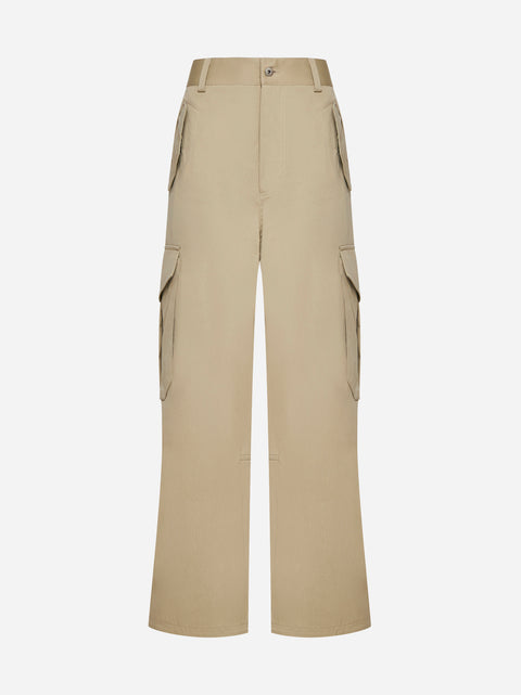 Cotton-blend cargo trousers