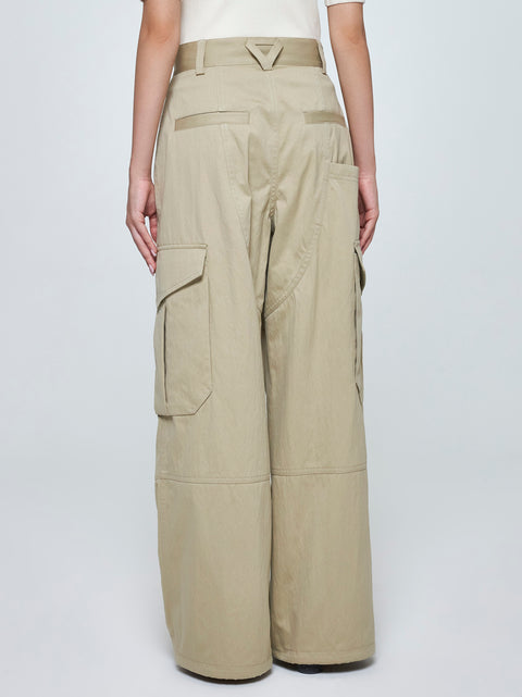 Cotton-blend cargo trousers