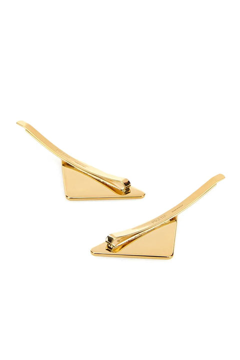 Triangle Logo Hair Clip Set