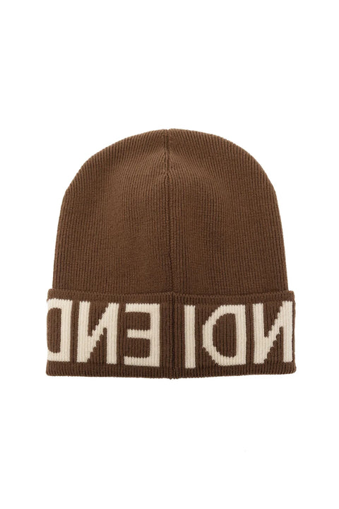 Logo Intarsia Knitted Beanie