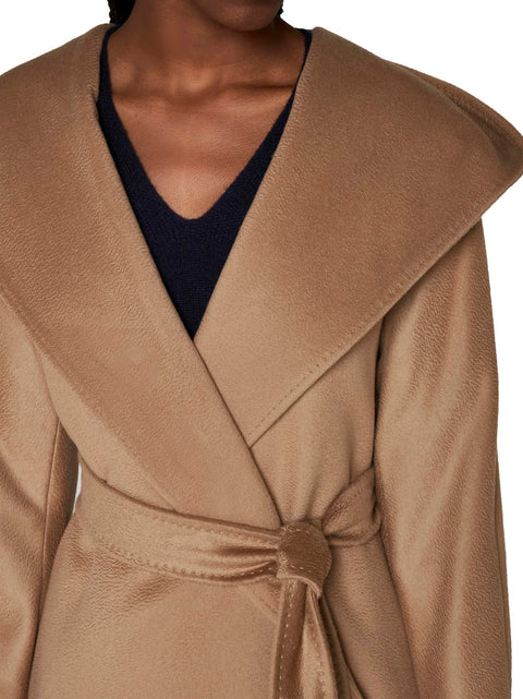 Belted Long-Sleeved Coat