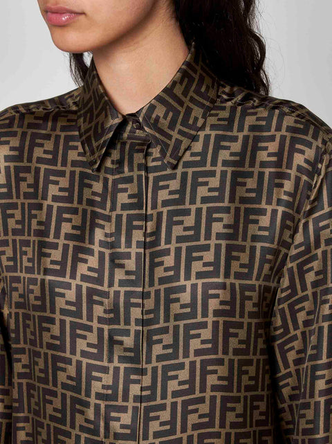 FF silk twill shirt