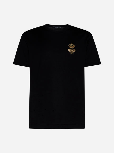 Crown and Bee cotton t-shirt