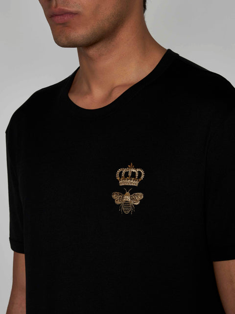 Crown and Bee cotton t-shirt