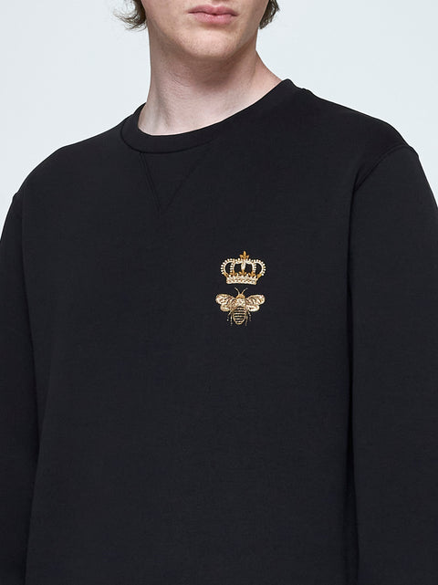 Crown and Bee cotton-blend sweatshirt