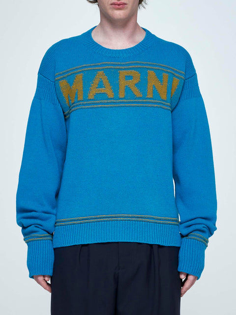 Logo wool sweater