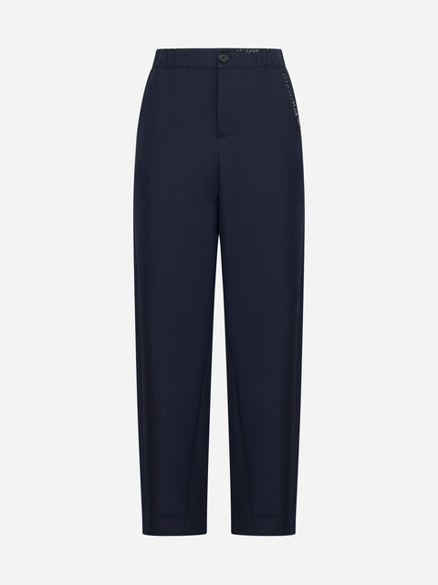 Virgin wool trousers