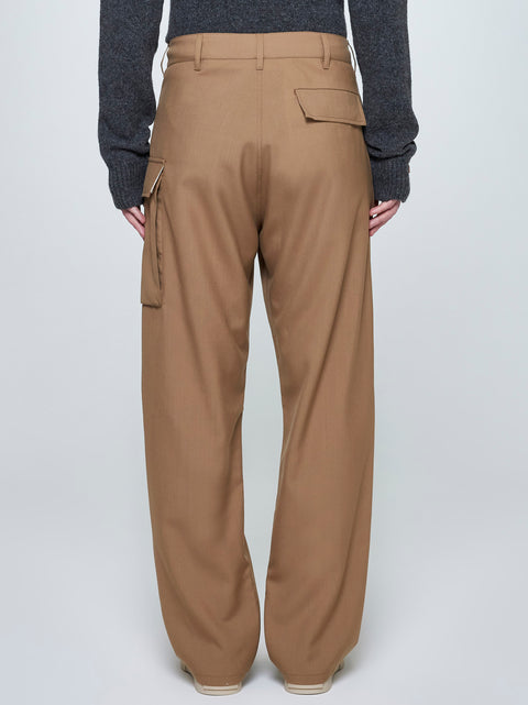 Wool cargo trousers