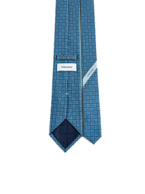 Gancini Printed Tie