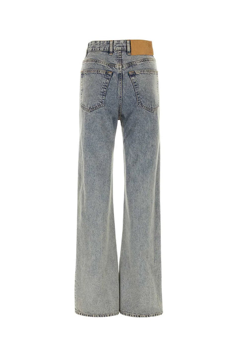 Wide-Leg Floor Length Jeans