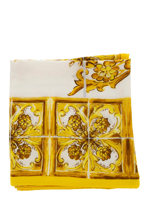 Majolica Print Twill Scarf