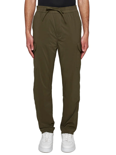 Tapered-Leg Drawstring Trousers