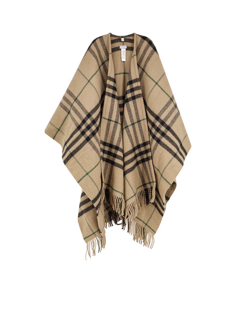 Checkered Fringed-Edge Cape