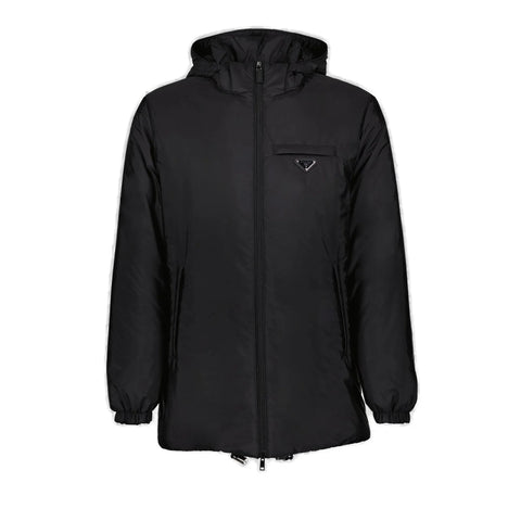 Zipped Hooded Padded Jacket