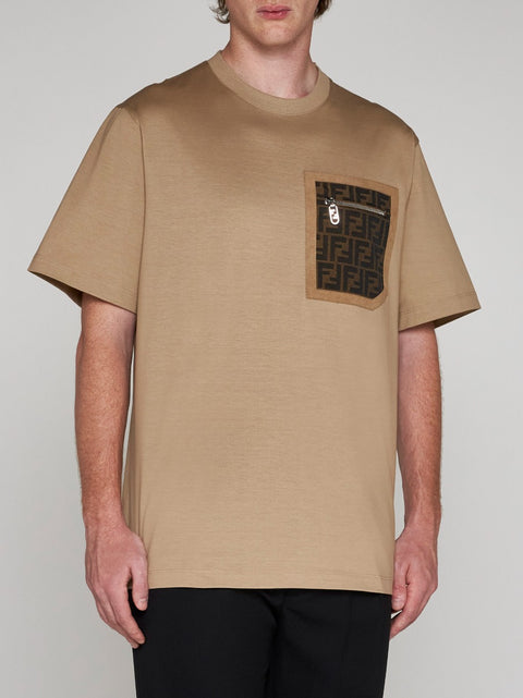 FF-pocket cotton t-shirt